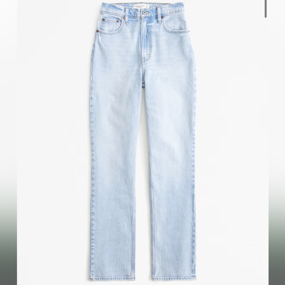 Abercrombie & Fitch The 90s Straight Ultra High Rise Curve Love - Picture 2 of 6